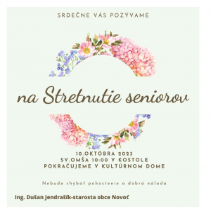 Stretnutie seniorov našej obce 1