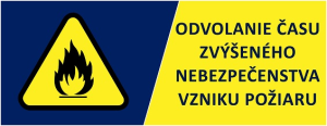 Odvolanie času zvýšeného nebezpečenstva požiaru